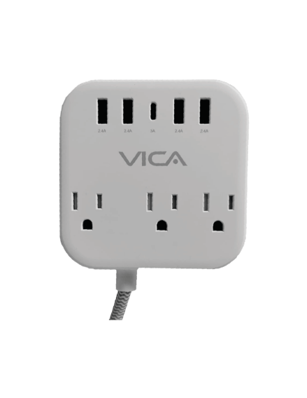Centro Multicontactos VICA SUP USB 7P