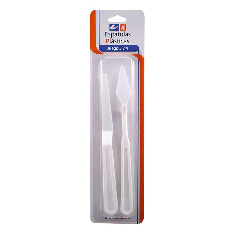 JUEGO DE 2 ESPATULAS PLASTICAS #3 y #4