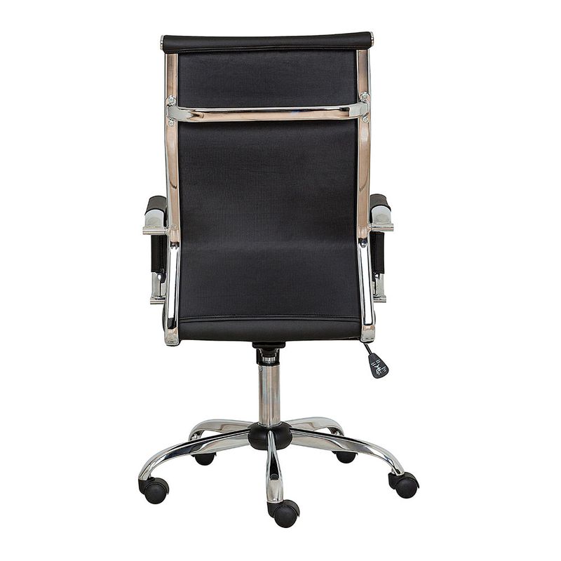 SILLON EJECUTIVO RESPALDO ALTO VINIPIEL NEGRO
