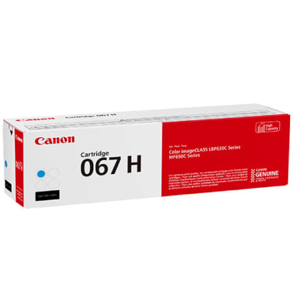 71820 - Cartucho de Tóner Canon 067 H Rendimiento 2350 Páginas Cian