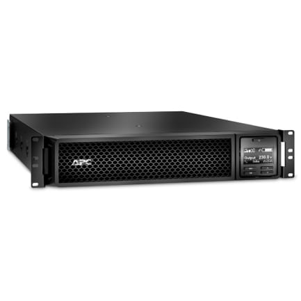 Smart UPS APC en Linea de 3 KVA Montaje en Bastidor 2U 208 V/230 V 6 Salidas IEC C13+2 Salidas IEC C19 SmartSlot Autonomia Extendida con rieles