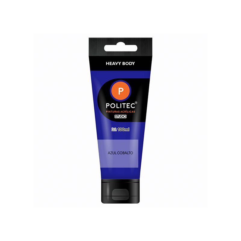 PINTURA ACRILICA POLITEC 100ML AZUL COBALTO TUBO
