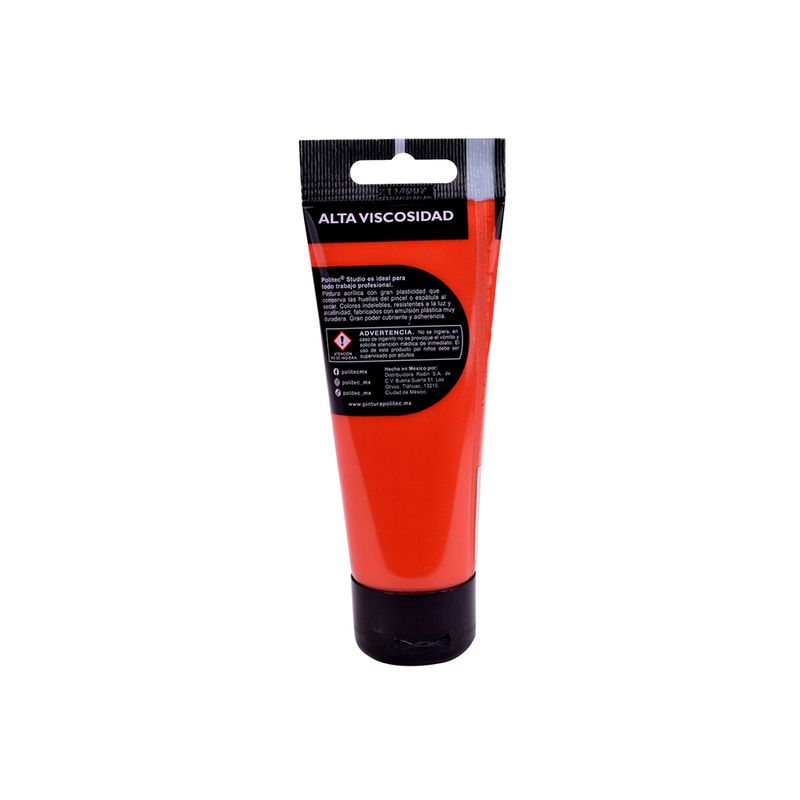 PINTURA ACRILICA POLITEC 100ML ROJO TUBO