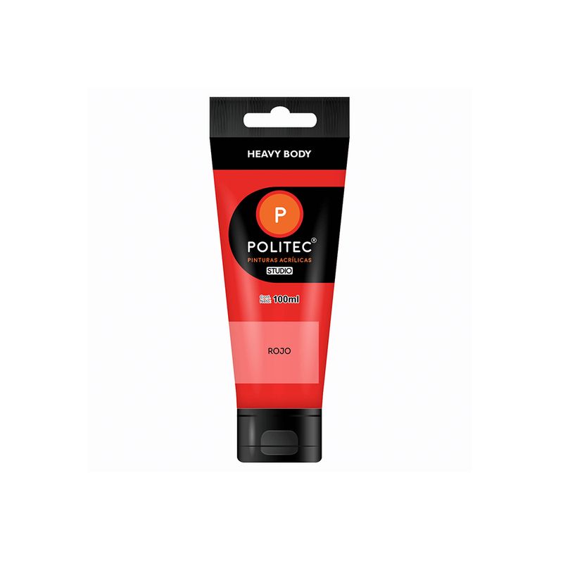 PINTURA ACRILICA POLITEC 100ML ROJO TUBO