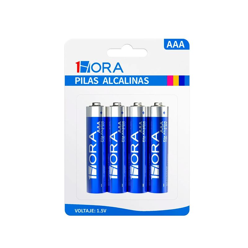 PILA ALCALINA AAA 1HORA, BLISTER CON 4