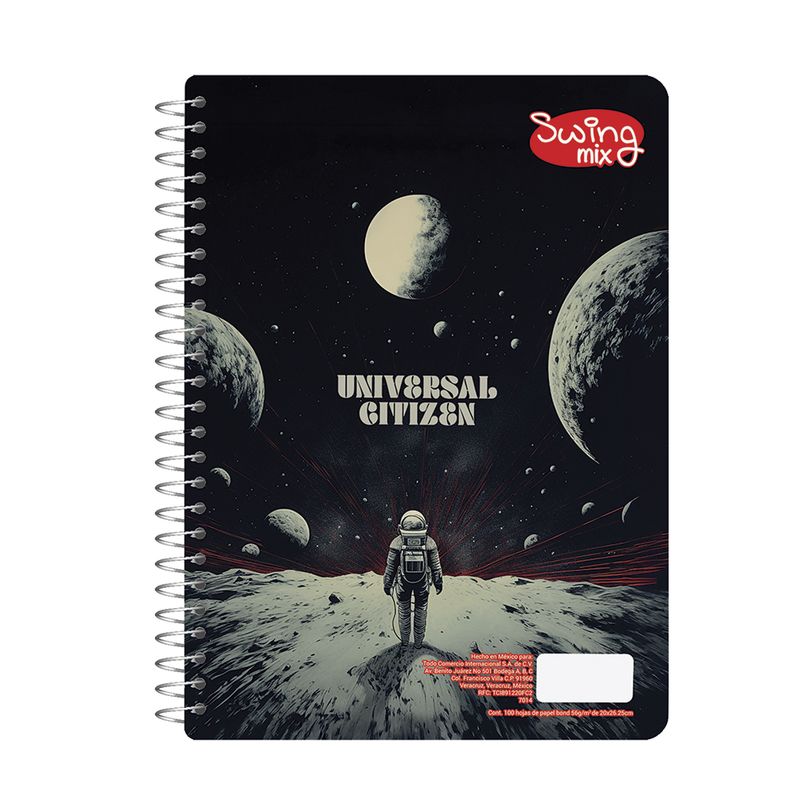 CUADERNO PROFESIONAL 100H RAYAS SWING MIX (M)