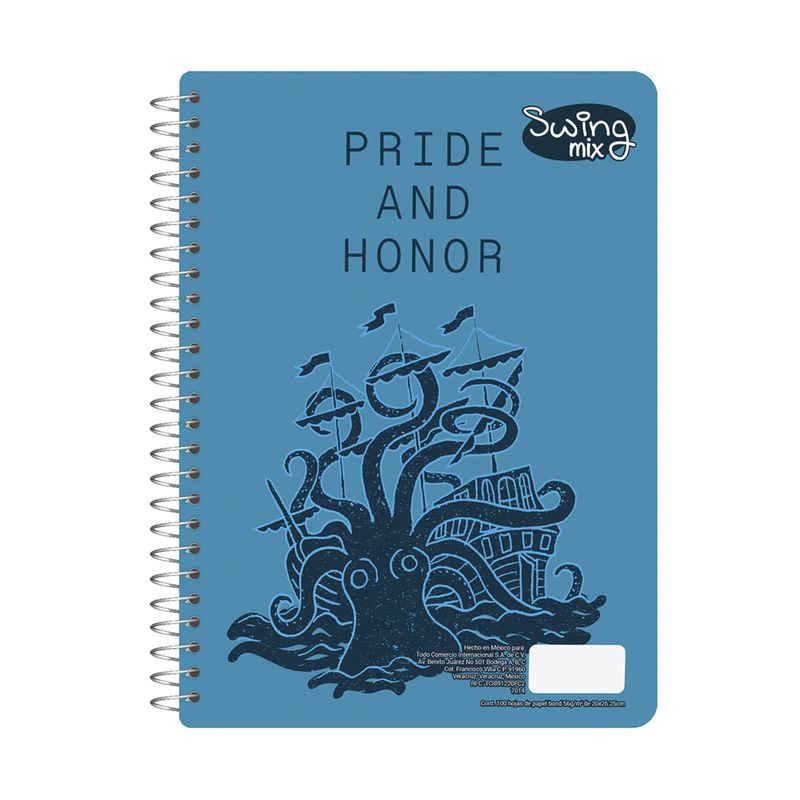CUADERNO PROFESIONAL 100H RAYAS SWING MIX (M)