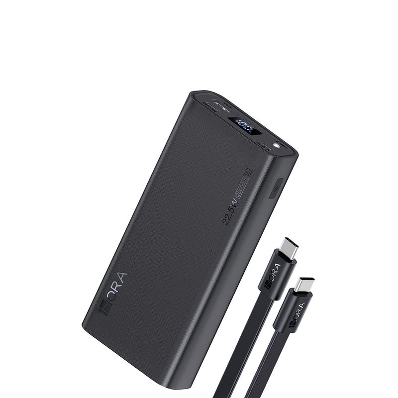BATERIA PORTATIL 1 HORA 20000mAh NEGRO