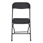 SILLA PLEGABLE PLASTICO NEGRO STANTON