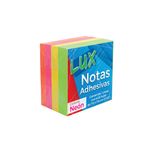 76685 - NOTAS ADHESIVAS LUX 3X3 CUBO NEON C/400H