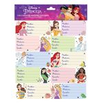 ETIQUETA ESCOLAR PRINCESAS C/20 PIEZAS