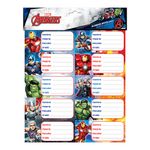 ETIQUETA ESCOLAR AVENGERS C/25 PIEZAS