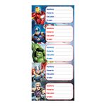 ETIQUETA ESCOLAR AVENGERS C/25 PIEZAS