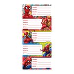 ETIQUETA ESCOLAR SPIDERMAN CLASICO C/20 PIEZAS