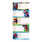 ETIQUETA ESCOLAR SPIDERMAN CLASICO C/20 PIEZAS