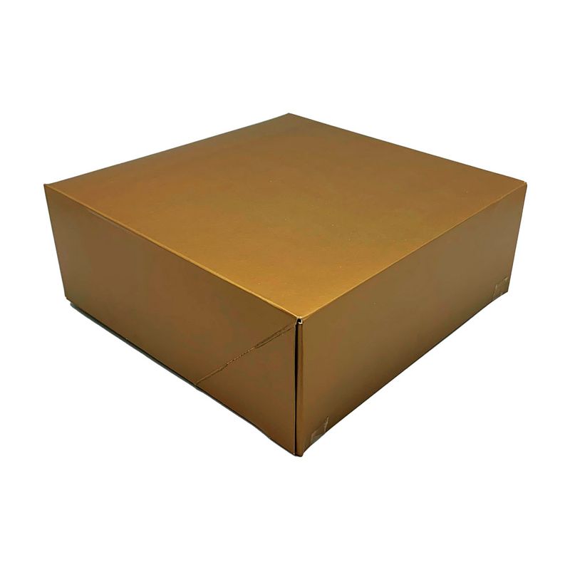 76989 - CAJA DE REGALO GRANDE DORADA