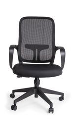 SILLON EJECUTIVO RESPALDO ALTO CON BRAZOS MALLA NEGRO