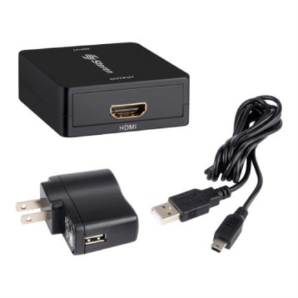 Convertidor Steren VGA a HDMI Soporta Full HD 1080p Color Negro