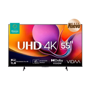 Pantalla Led 55" Smart Tv 4K (3840 X 2160), 3 Hdmi, 2 Usb, 60Hz 55A65Nv