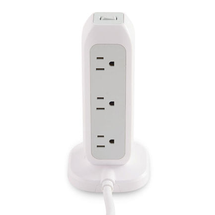 75987 - Torre Multicontacto Verbatim con 11 Tomas de Corriente y Protección contra Sobrecarga Puertos 2xUSB-C 2xUSB-A