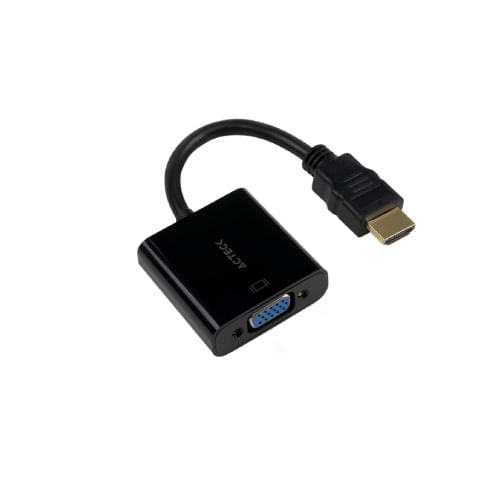 63293 - Adaptador Acteck HDMI a VGA Shift Plus AV400 para Video Macho a Hembra Advanced Series Negro