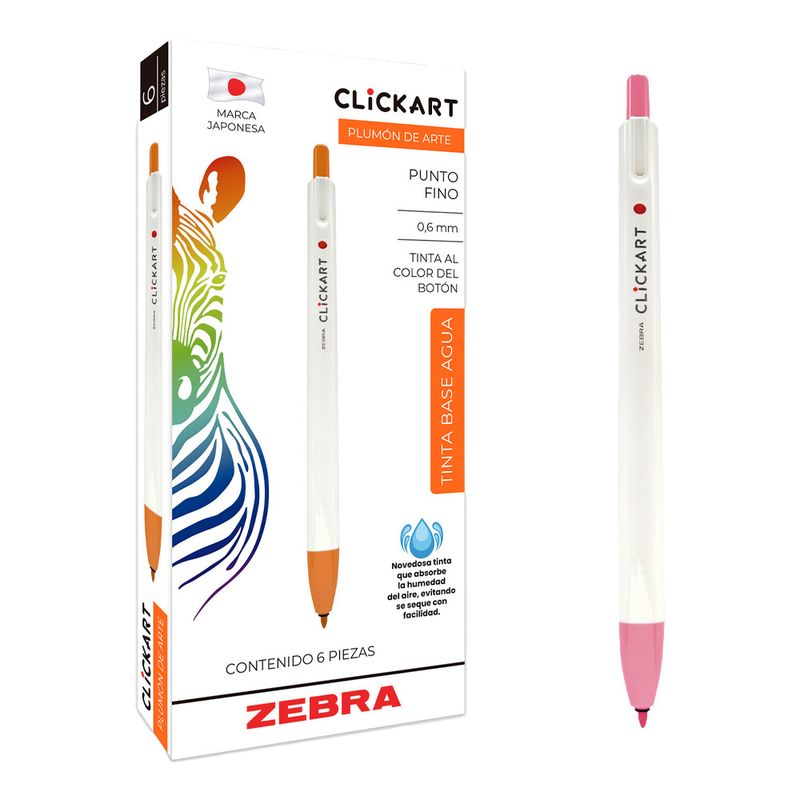 77279 - MARCADOR FINO CLICK ART DURAZNO