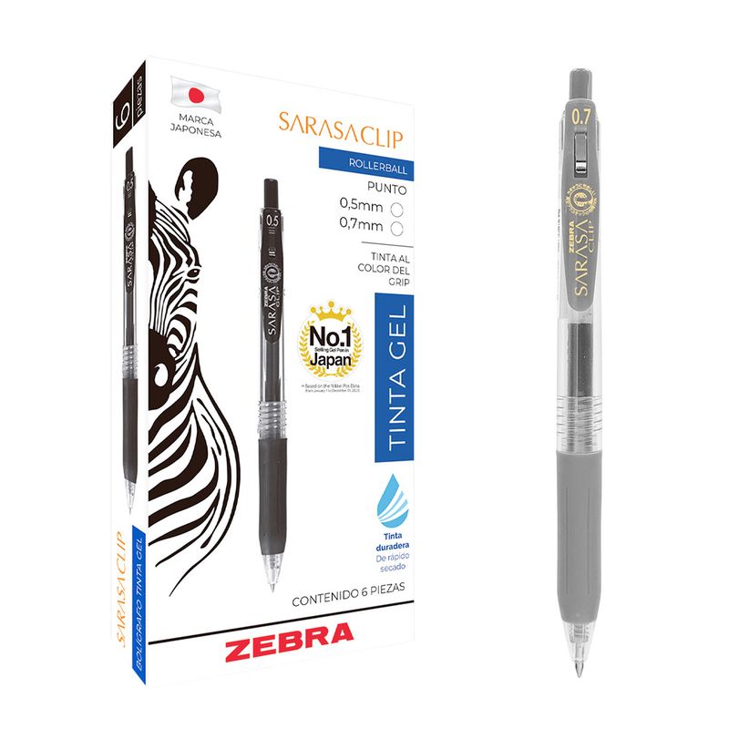 77262 - BOLIGRAFO GEL GRIS SARASA WINTER