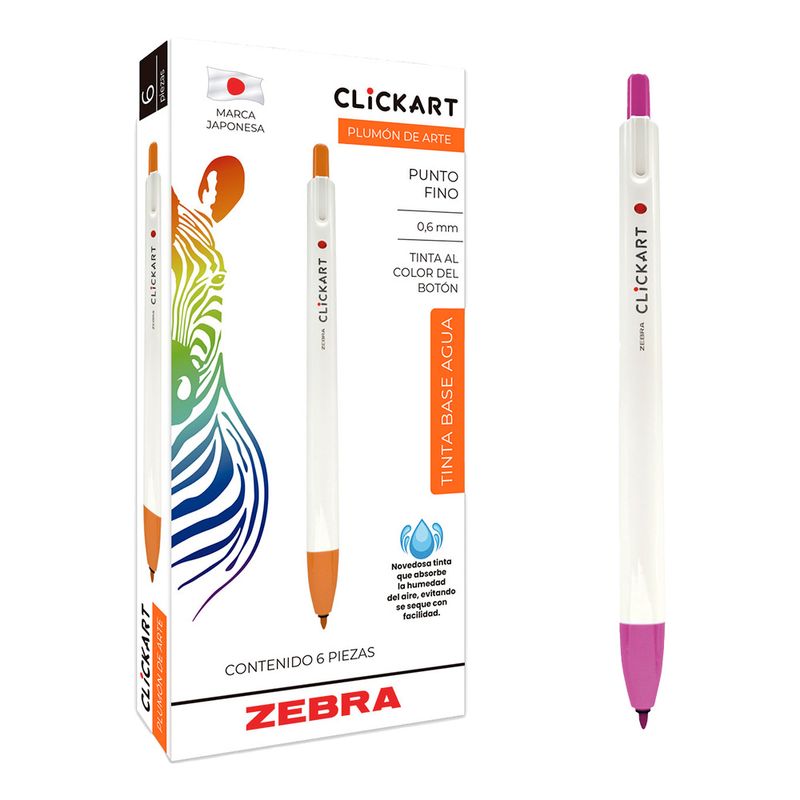 77280 - MARCADOR FINO CLICK ART SALMON