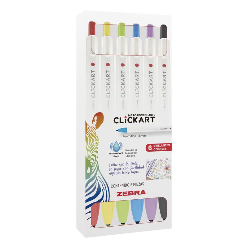 77302 - MARCADOR FINO CLICK ART VIVID C/6