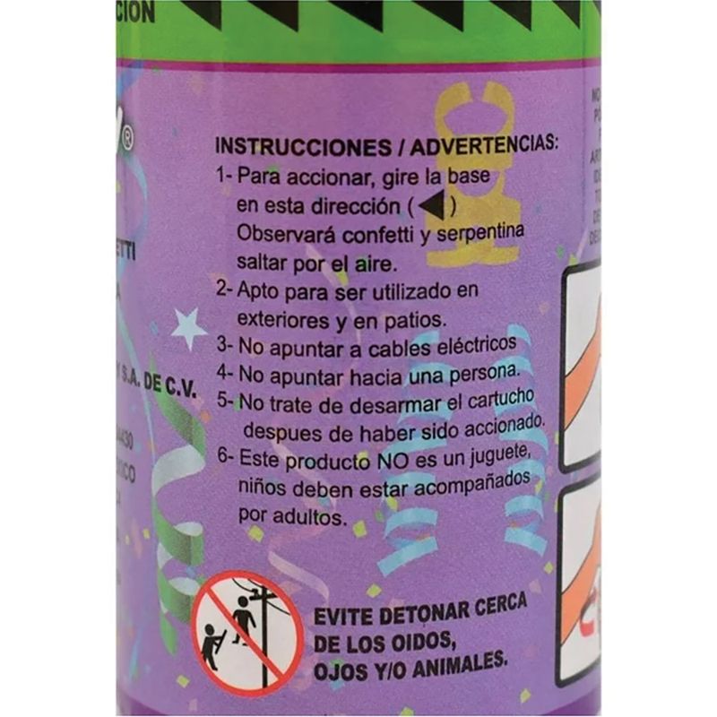 76710 - LANZA CONFETTI PARTY POPPER 20 CM