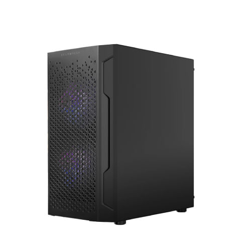 63318 - Gabinete Gamer Balam Rush Mini Torre Artic GI725 ATX Panel Izq Cristal Frente Colmena USB 3 0/3xFan RGB Negro