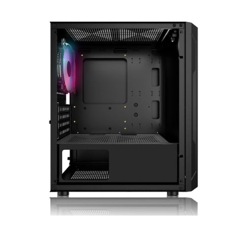 63317 - Gabinete Gamer Balam Rush Mini Torre Artic GI725 ATX Panel Izq Cristal Frente Colmena USB 3 0/3xFan RGB Negro