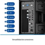 73844 - Bafle Steren Semi Profesional 12" Bluetooth/MP3/Aux/Micrófono 2300 W PMPO Color Negro