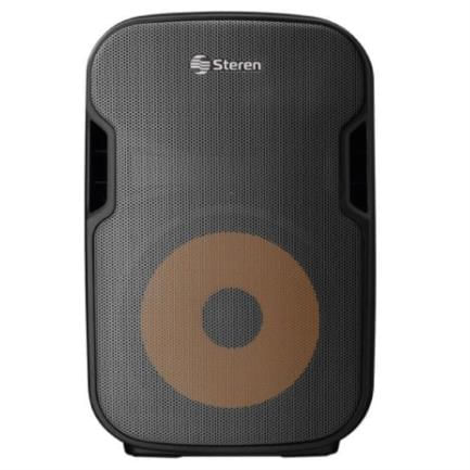 73843 - Bafle Steren Semi Profesional 12" Bluetooth/MP3/Aux/Micrófono 2300 W PMPO Color Negro