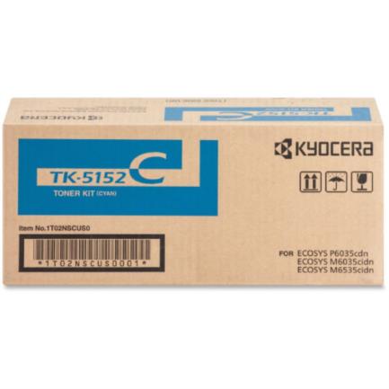 61261 - Tóner Kyocera TK-5152C 12K Páginas Compatible P6035cdn/M6035cidn/M6535cidn Color Cian
