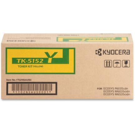 63030 - Tóner Kyocera TK-5152Y 12K Páginas Compatible P6035cdn/M6035cidn/M6535cidn Color Amarillo
