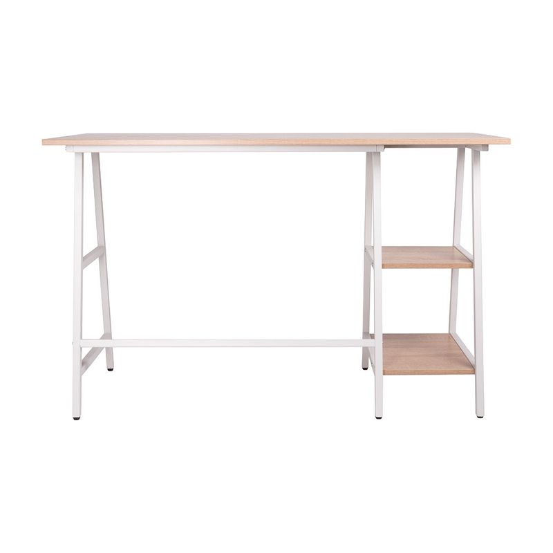 78931 - ESCRITORIO PARA COMPUTADORA CON REPISAS LATERALES ROBLE