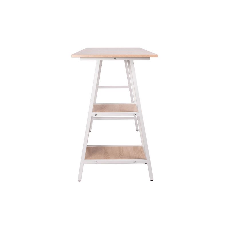 78932 - ESCRITORIO PARA COMPUTADORA CON REPISAS LATERALES ROBLE