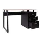 70771 - ESCRITORIO PARA COMPUTADORA CON PEDESTAL CENIZO