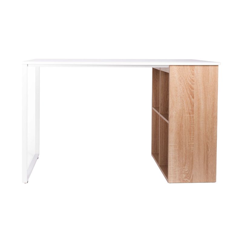 78935 - ESCRITORIO HOME CON LIBRERO BLANCO/ROBLE