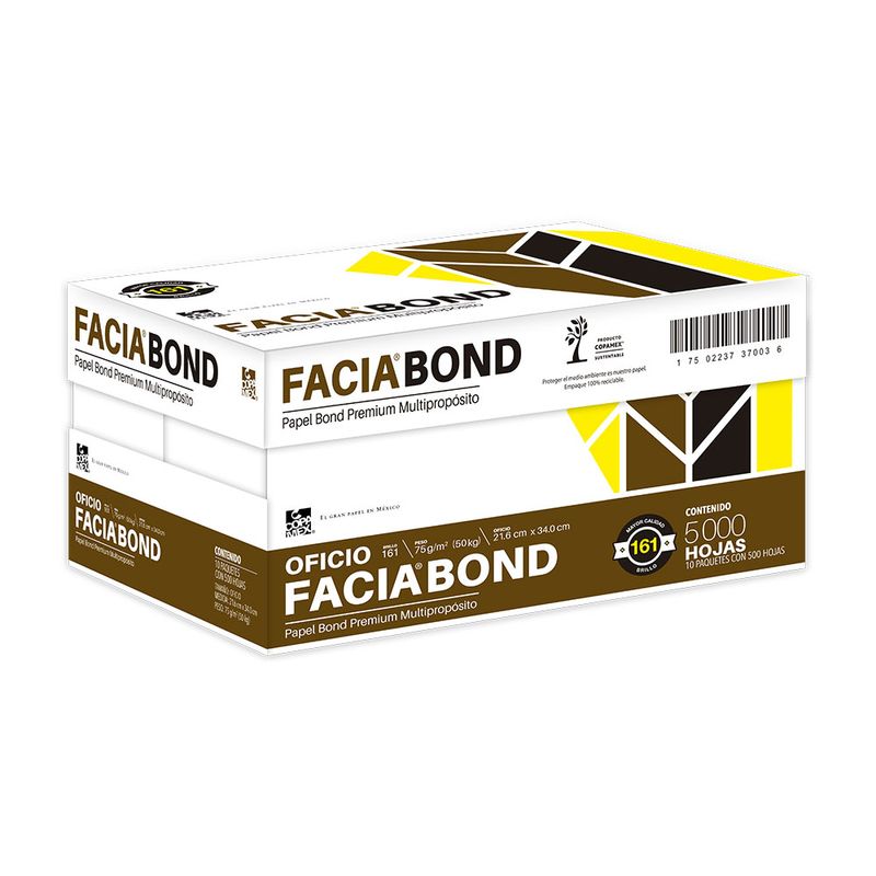 78972 - PAPEL FACIA OFICIO BLANCO 50K C/500HJS