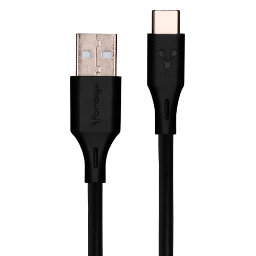 73255 - CABLE VORAGO CAB-C01B USB-TIPO C 1 METRO CARGA RAPIDA NEGRO