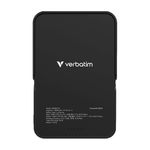 81828 - BATERIA PORTATIL VERBATIM CHARGE 'N' GO, CARGA MAGNÉTICA, 10000 mAh NEGR0