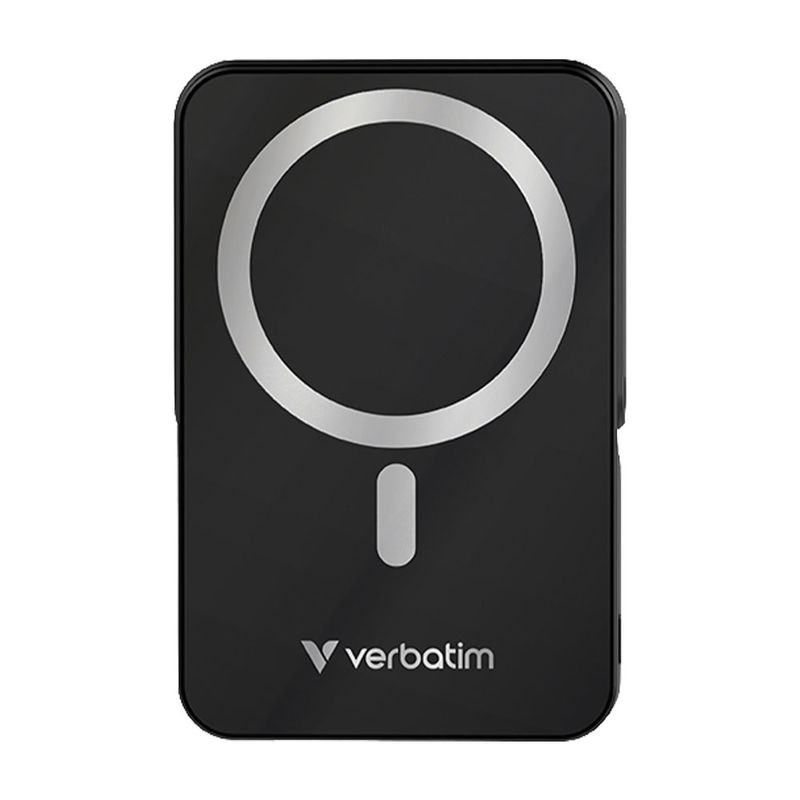 81829 - BATERIA PORTATIL VERBATIM CHARGE 'N' GO, CARGA MAGNÉTICA, 10000 mAh NEGR0
