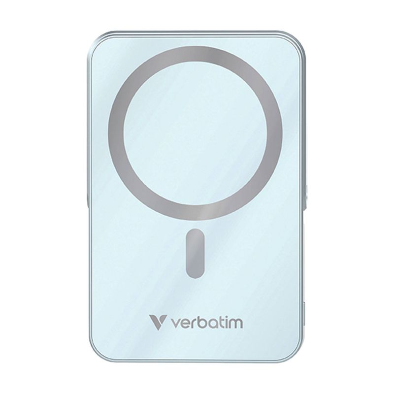 77382 - BATERIA PORTATIL VERBATIM CHARGE 'N' GO, CARGA MAGNÉTICA, 10000 mAh, AZUL