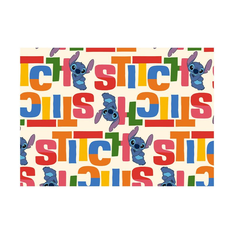 76429 - PAPEL ENVOLTURA STITCH ROLLO CON 2 DIPAK