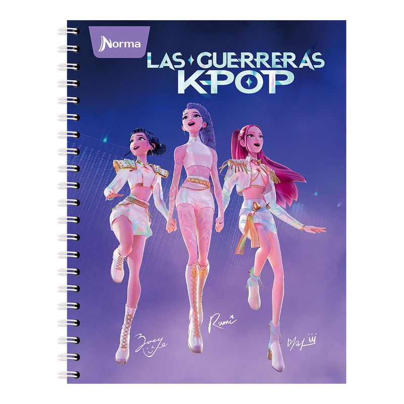 81853 - CUADERNO PROFESIONAL 100H RAYAS K-POP DEMON
