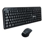 81902 - KIT TECLADO Y MOUSE NEXTEP INALAMBRICO USB COLOR NEGRO