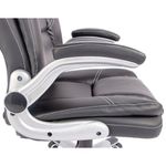 81915 - SILLON EJECUTIVO RESP ALTO VINIPIEL GOLDEN NEGRO C/ BRAZOS ABATIBLES