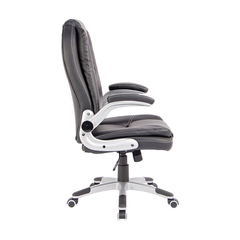 81920 - SILLON EJECUTIVO RESP ALTO VINIPIEL GOLDEN NEGRO C/ BRAZOS ABATIBLES